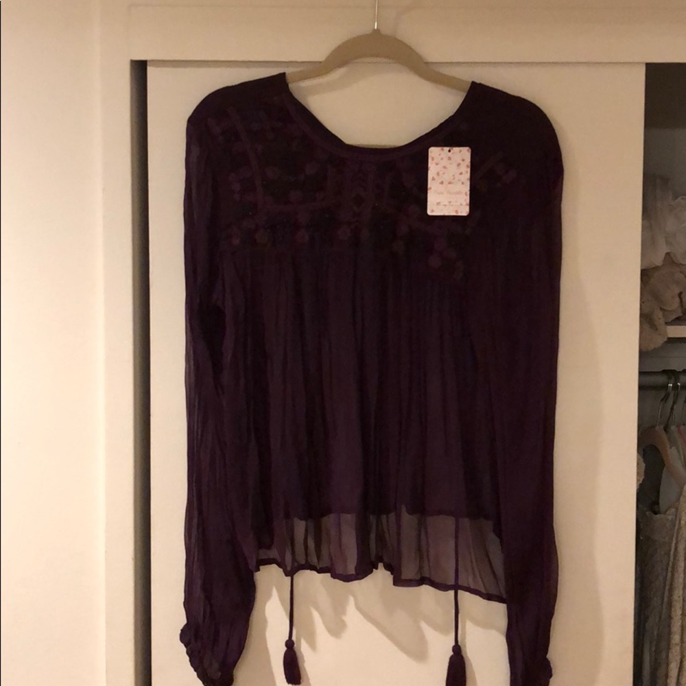Free people embroidered shirt